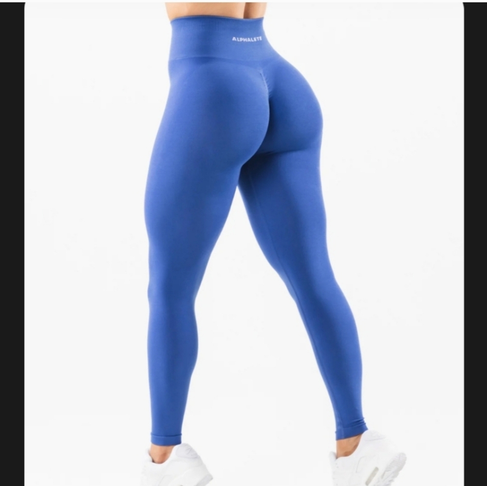 Alphalete Amplify LEGGINGS Size Medium Color Sapphire